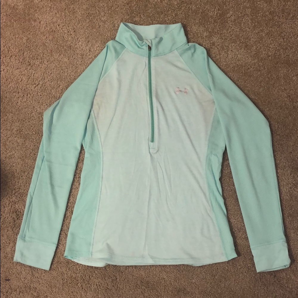 Under Armour Long Sleeve Quarter Zip Mint